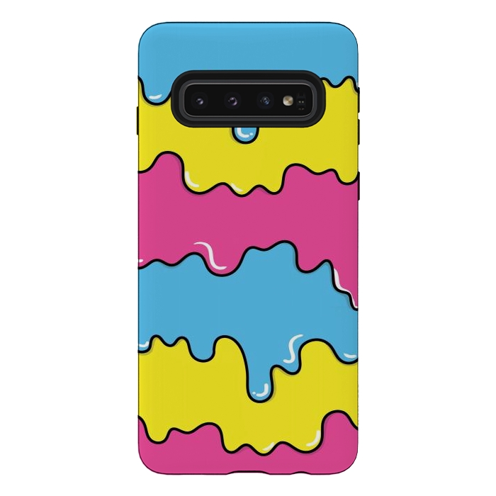 Galaxy S10 StrongFit Melted colors by Coffee Man