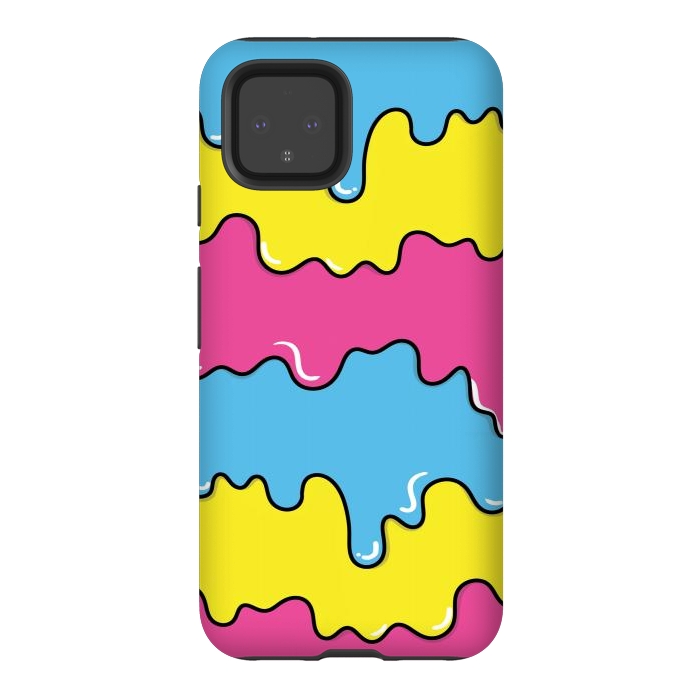 Pixel 4 StrongFit Melted colors by Coffee Man