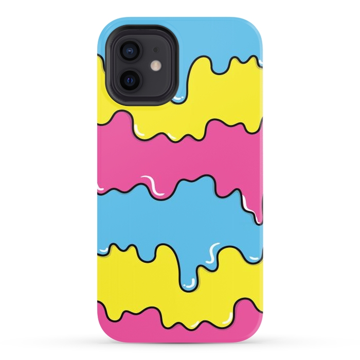 iPhone 12 StrongFit Melted colors by Coffee Man