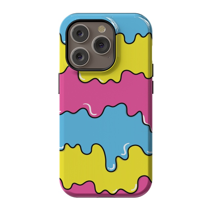 iPhone 14 Pro StrongFit Melted colors by Coffee Man