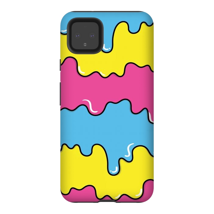 Pixel 4XL StrongFit Melted colors by Coffee Man