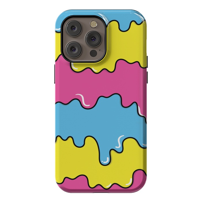 iPhone 14 Pro max StrongFit Melted colors by Coffee Man