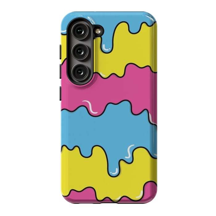 Galaxy S23 StrongFit Melted colors by Coffee Man