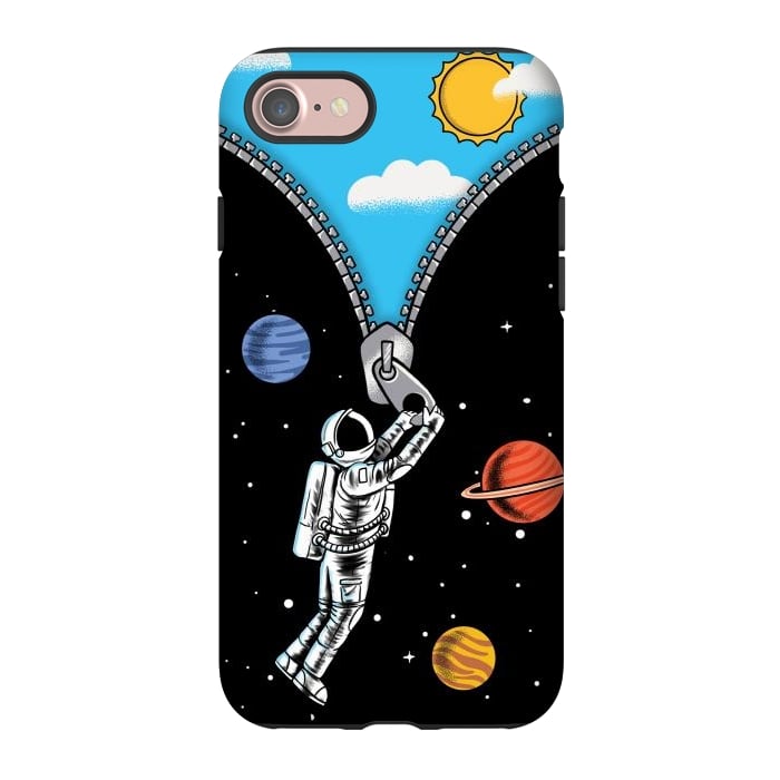 iPhone 7 StrongFit Space and sky by Coffee Man