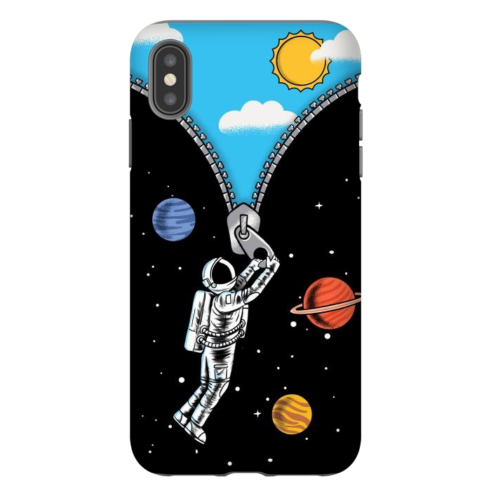 iPhone Xs Max StrongFit Space and sky by Coffee Man