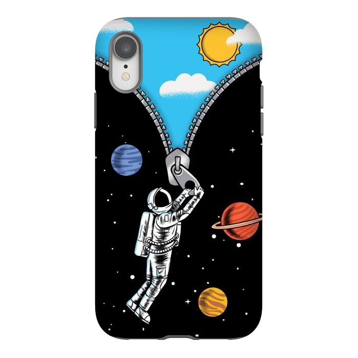 iPhone Xr StrongFit Space and sky by Coffee Man