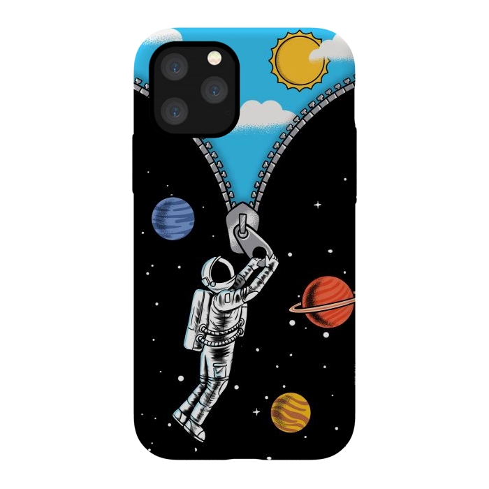 iPhone 11 Pro StrongFit Space and sky by Coffee Man