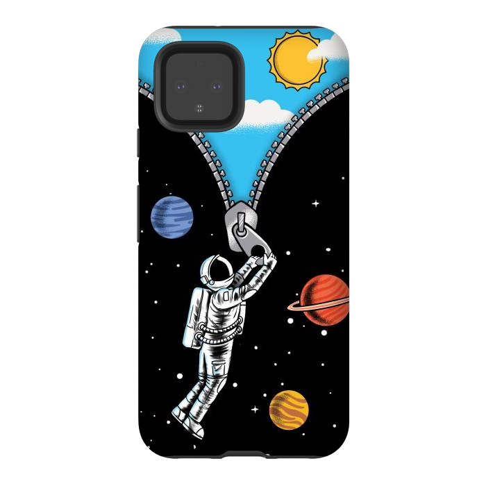 Pixel 4 StrongFit Space and sky by Coffee Man