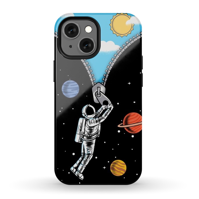iPhone 12 mini StrongFit Space and sky by Coffee Man