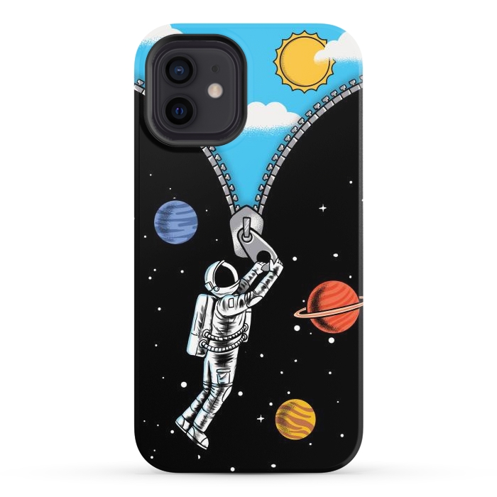 iPhone 12 StrongFit Space and sky by Coffee Man