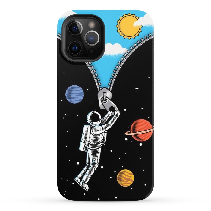 iPhone 12 Pro StrongFit Space and sky by Coffee Man