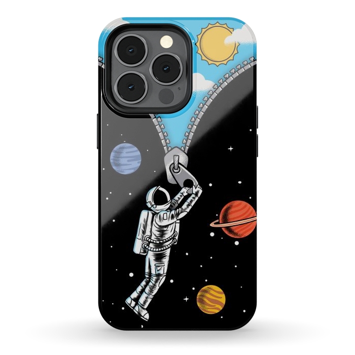 iPhone 13 pro StrongFit Space and sky by Coffee Man