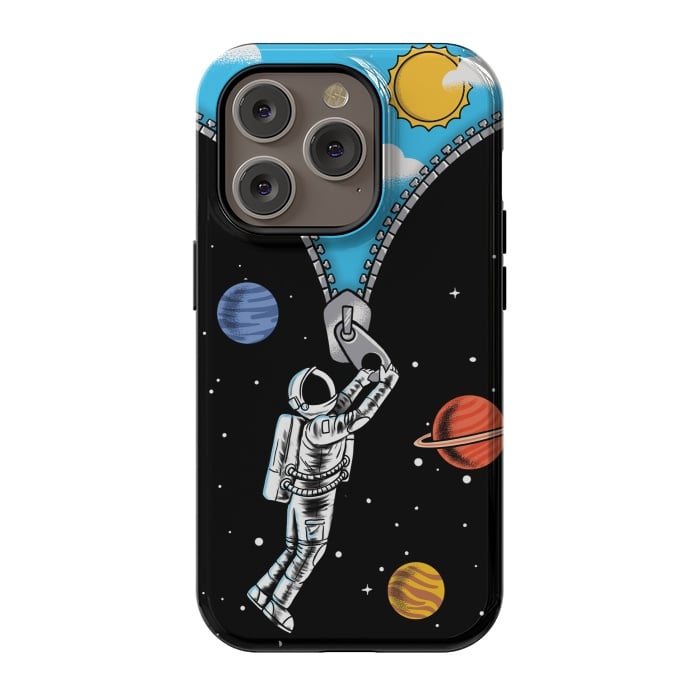 iPhone 14 Pro StrongFit Space and sky by Coffee Man