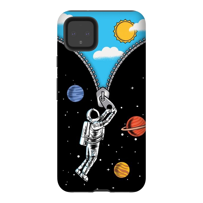 Pixel 4XL StrongFit Space and sky by Coffee Man