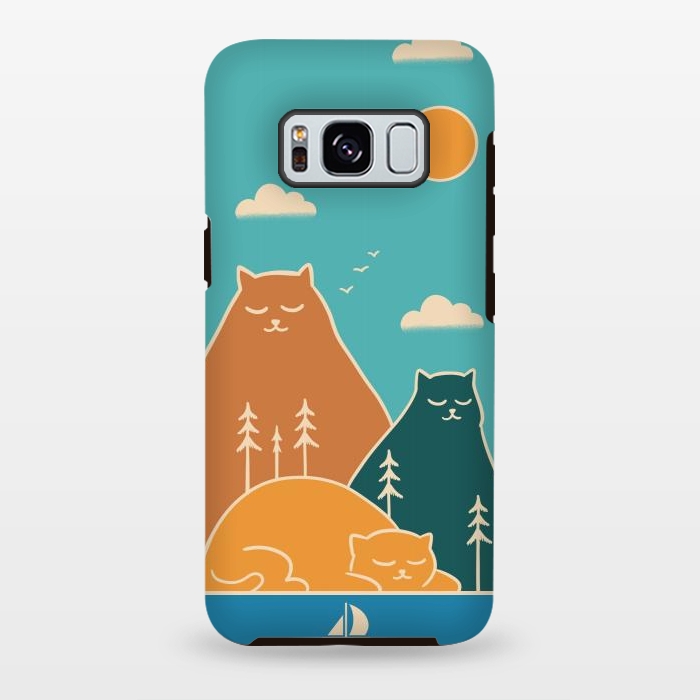 Galaxy S8 plus StrongFit Cats mountains nature by Coffee Man