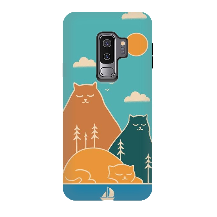 Galaxy S9 plus StrongFit Cats mountains nature by Coffee Man