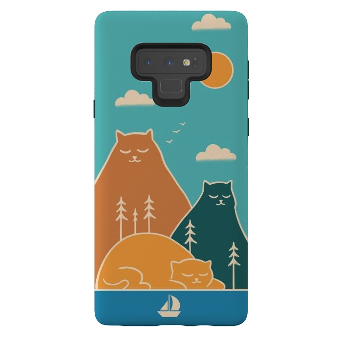 Galaxy Note 9 StrongFit Cats mountains nature by Coffee Man