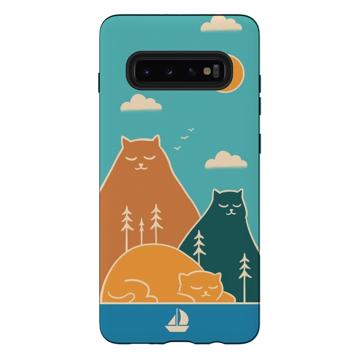 Galaxy S10 plus StrongFit Cats mountains nature by Coffee Man