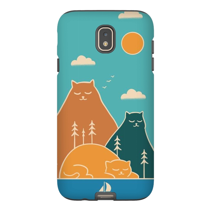 Galaxy J7 StrongFit Cats mountains nature by Coffee Man