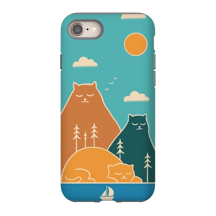 iPhone SE StrongFit Cats mountains nature by Coffee Man