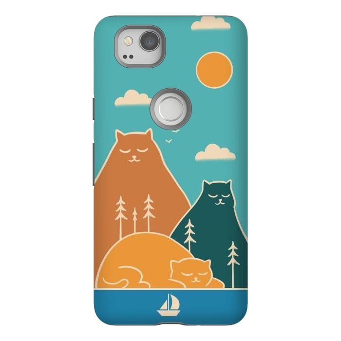Pixel 2 StrongFit Cats mountains nature by Coffee Man