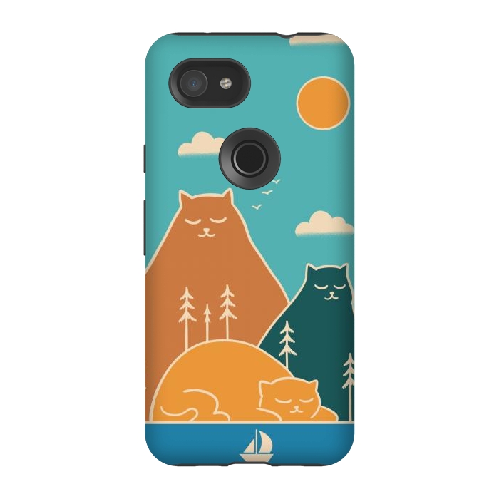 Pixel 3A StrongFit Cats mountains nature by Coffee Man