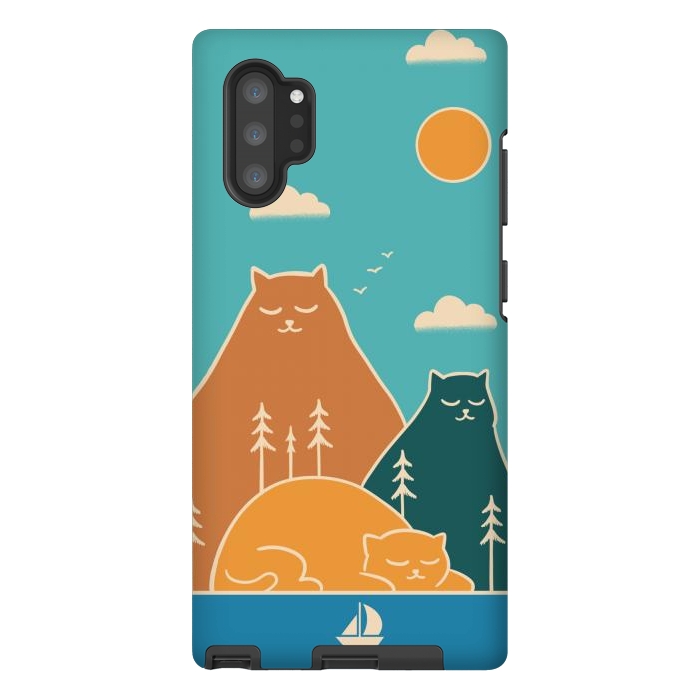 Galaxy Note 10 plus StrongFit Cats mountains nature by Coffee Man