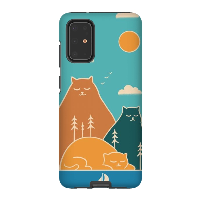 Galaxy S20 Plus StrongFit Cats mountains nature by Coffee Man