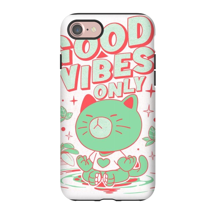 iPhone 7 StrongFit Good Vibes Only  by Ilustrata
