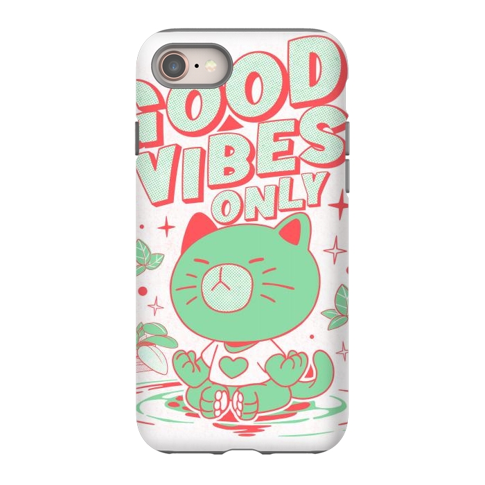iPhone 8 StrongFit Good Vibes Only  by Ilustrata