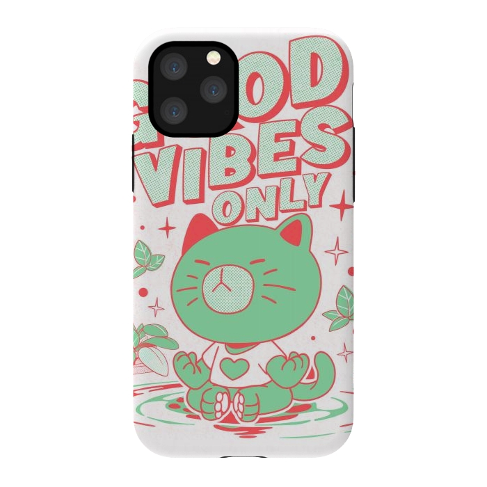 iPhone 11 Pro StrongFit Good Vibes Only  by Ilustrata