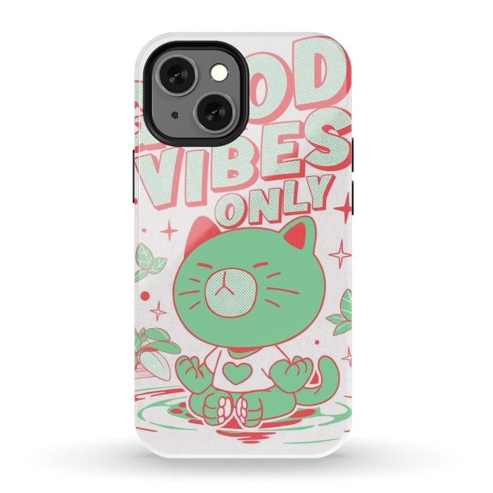 iPhone 12 mini StrongFit Good Vibes Only  by Ilustrata