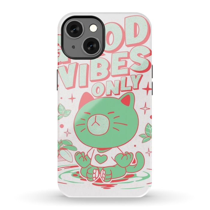 iPhone 13 StrongFit Good Vibes Only  by Ilustrata