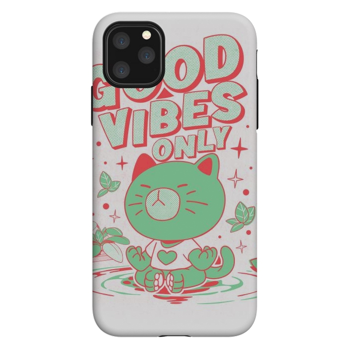 iPhone 11 Pro Max StrongFit Good Vibes Only  by Ilustrata