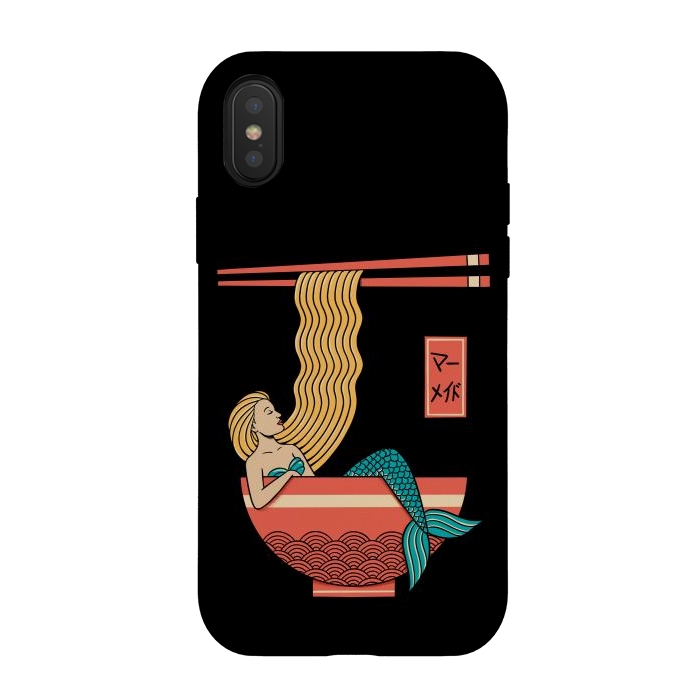 iPhone Xs / X StrongFit Mermaid Ramen by Coffee Man
