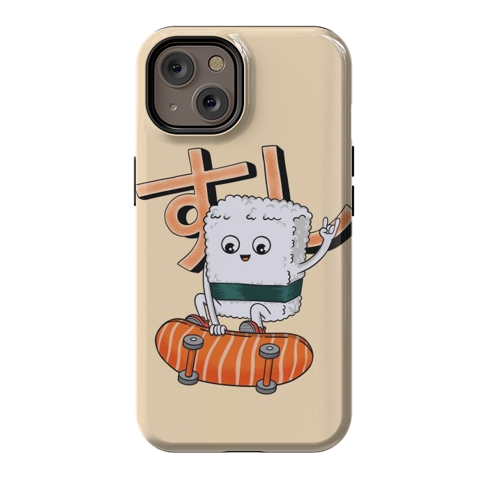 iPhone 14 StrongFit Sushi and skateboard by Coffee Man