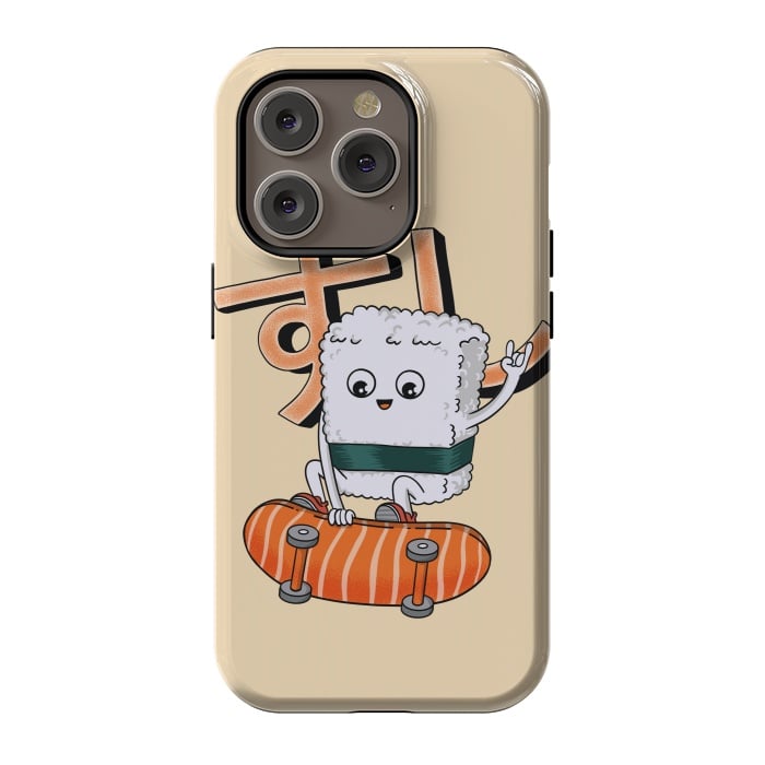 iPhone 14 Pro StrongFit Sushi and skateboard by Coffee Man