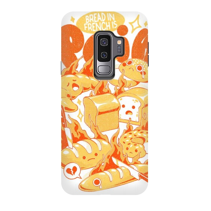 Galaxy S9 plus StrongFit French Bread by Ilustrata
