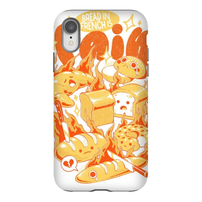iPhone Xr StrongFit French Bread by Ilustrata