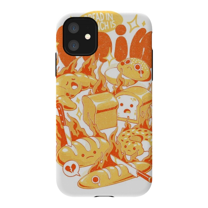 iPhone 11 StrongFit French Bread by Ilustrata