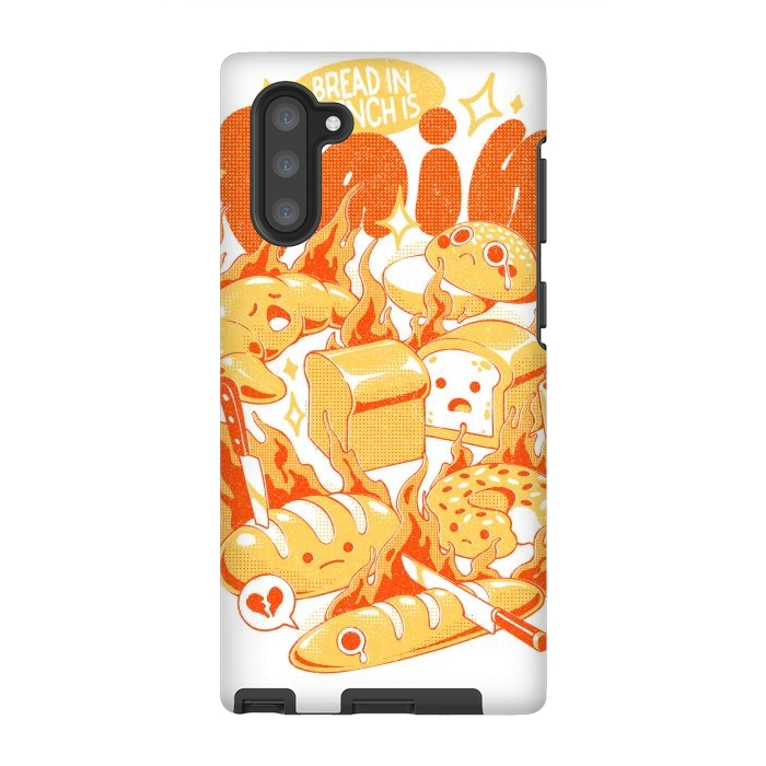Galaxy Note 10 StrongFit French Bread by Ilustrata