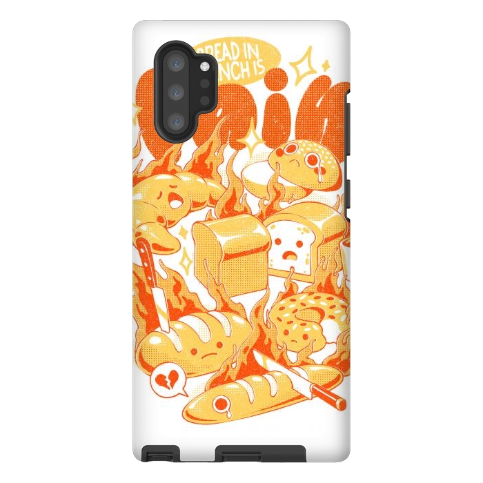 Galaxy Note 10 plus StrongFit French Bread by Ilustrata