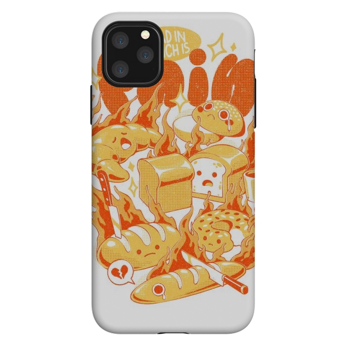 iPhone 11 Pro Max StrongFit French Bread by Ilustrata