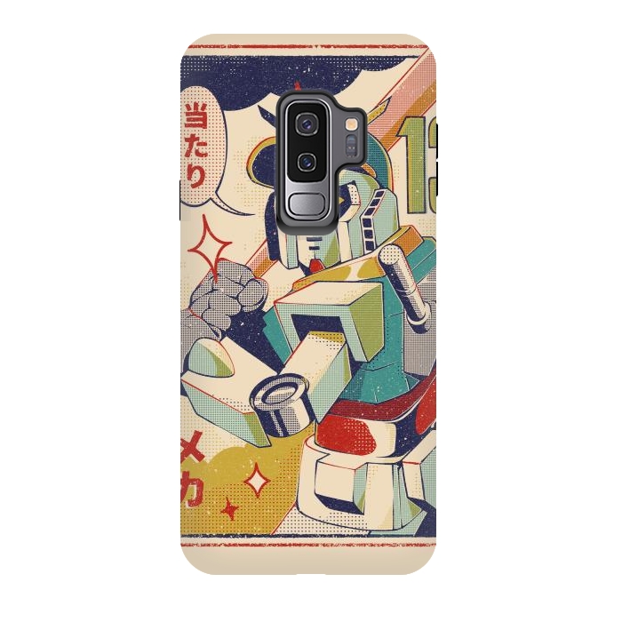 Galaxy S9 plus StrongFit Baseball Mecha by Ilustrata