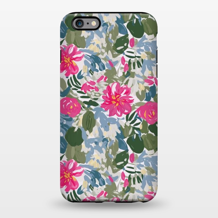 iPhone 6/6s plus StrongFit Pink magenta floral  by Josie