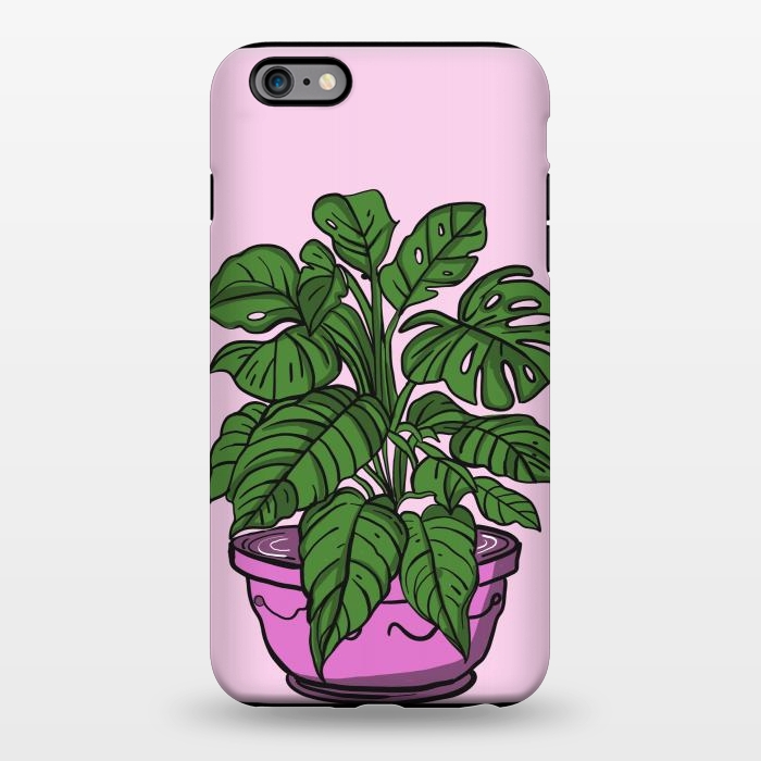 iPhone 6/6s plus StrongFit Monstera leaves in a potted plant by Josie