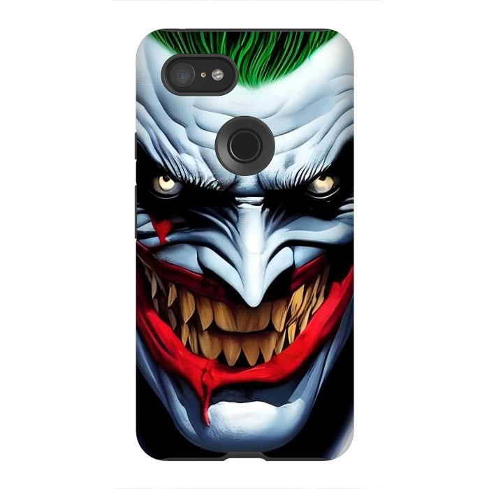 Pixel 3XL StrongFit Why so Serious? by Mitxel Gonzalez