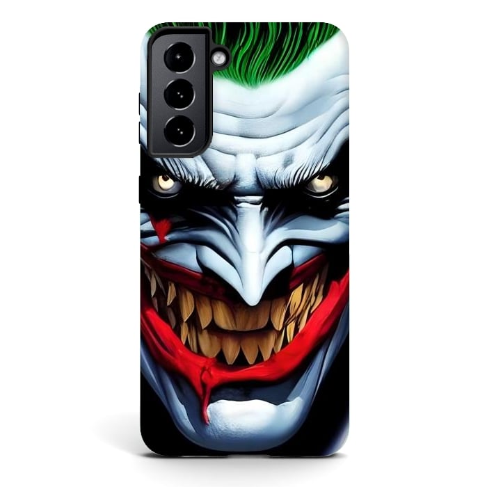 Galaxy S21 StrongFit Why so Serious? by Mitxel Gonzalez