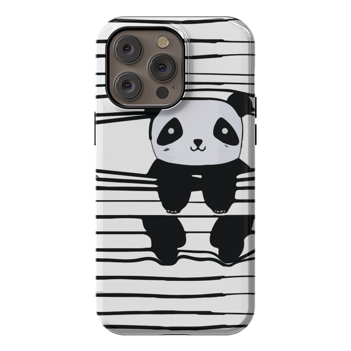 iPhone 14 Pro max StrongFit peek-a-boo panda by MALLIKA