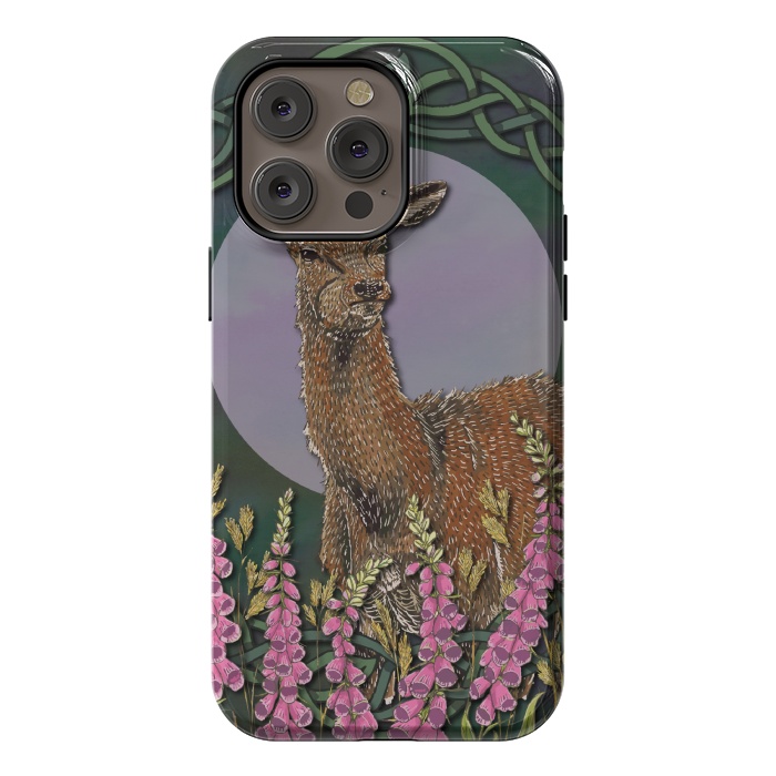iPhone 14 Pro max StrongFit Woodland Deer Doe by Lotti Brown